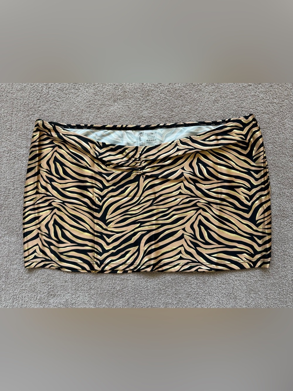 BEACH BUNNY - Luna Mini Skirt - TIGER PRINT